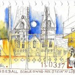 Urban Sketching Presseball Lübeck