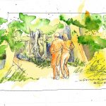 Urban Sketching Wald