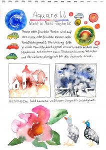 Aquarell Nass in Nass Technik